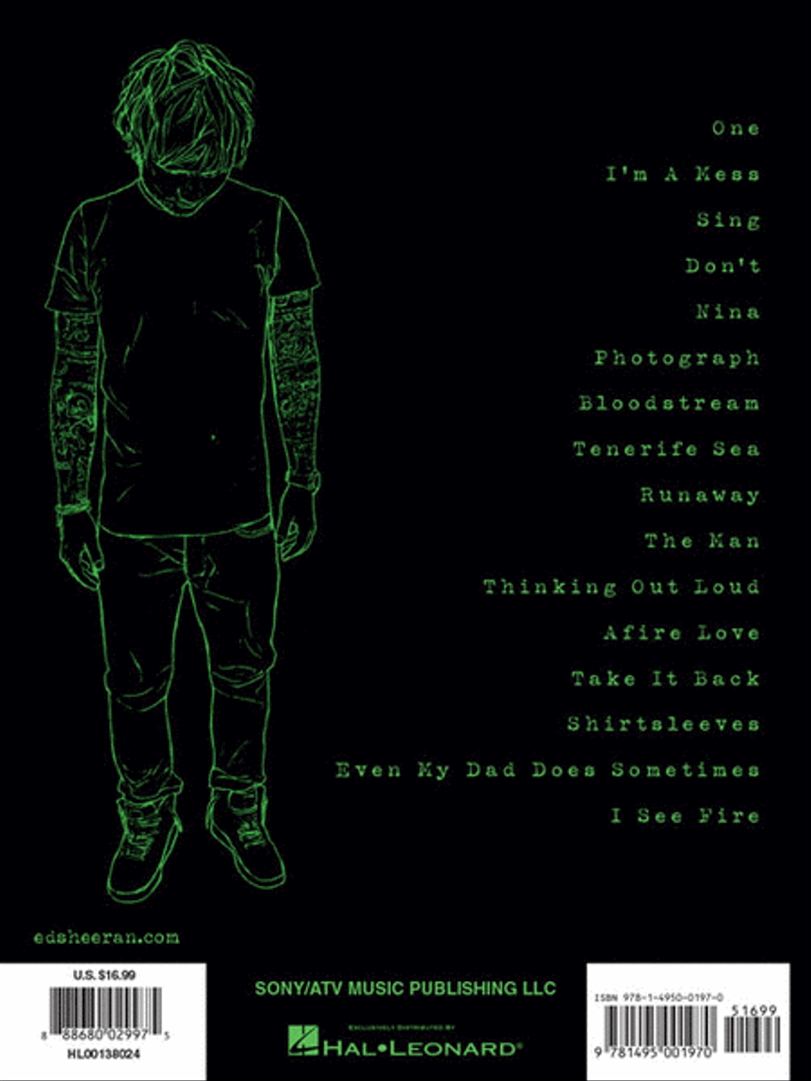 Ed Sheeran - X Ed Sheeran - X Piano, Vocal, Guitar scores gallery preview page 6