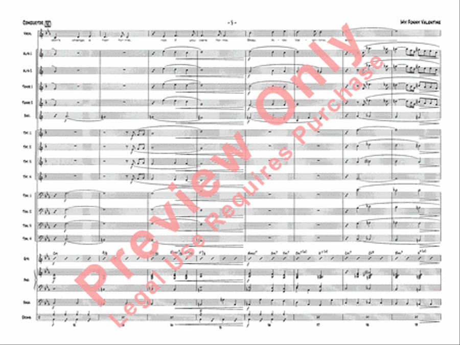 My Funny Valentine Jazz Ensemble scores gallery preview page 8
