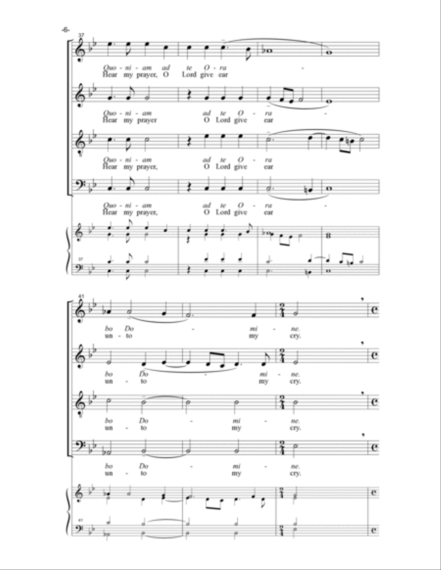 Intellige Clamorem Meum 4-Part scores gallery preview page 7