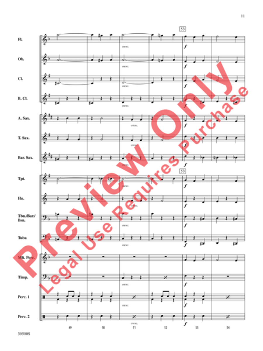 The Beautiful Galatea (from the overture to La belle Galathée) Concert Band scores gallery preview page 12