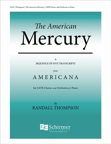 Americana (The American Mercury) (Choral Score)