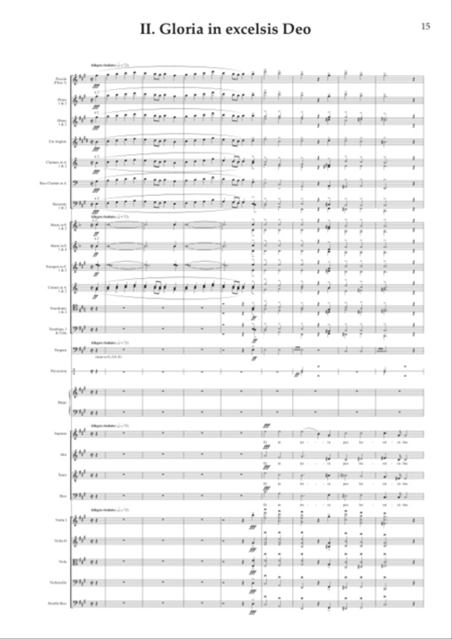 Messe Solennelle en Ut# mineur, Op. 16 4-Part scores gallery preview page 4
