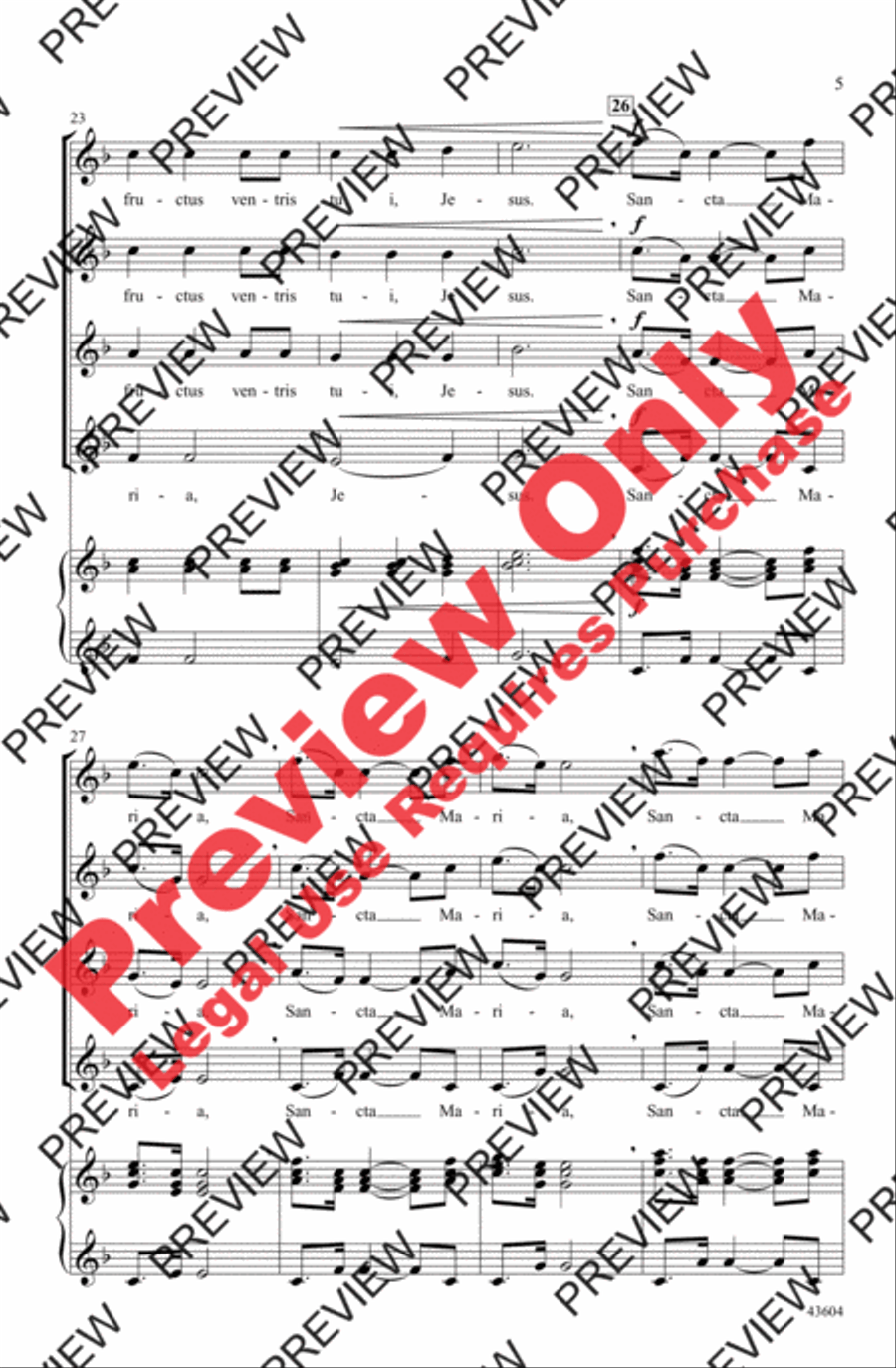 Ave Maria Women's Choir scores gallery preview page 5