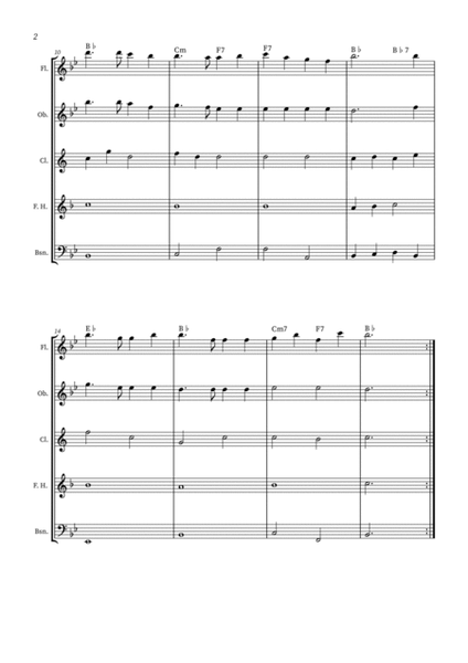 America The Beautiful - Woodwind Quintet (+ CHORDS) image number null