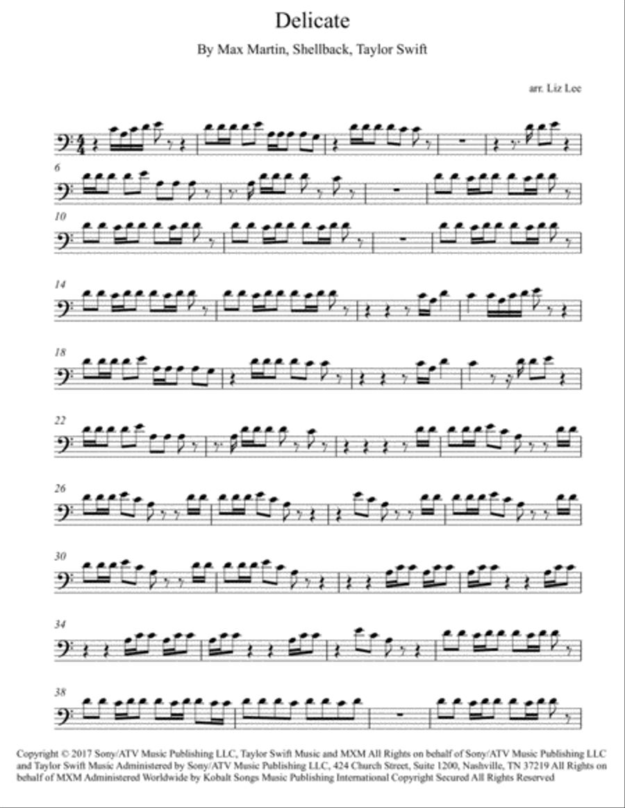 Delicate Cello Solo scores gallery preview page 2