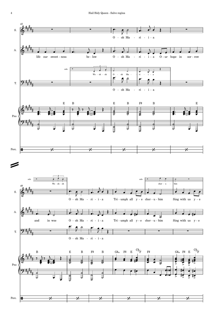 Hail Holy Queen (Salve Regina) - Sister Act SAT scores gallery preview page 4