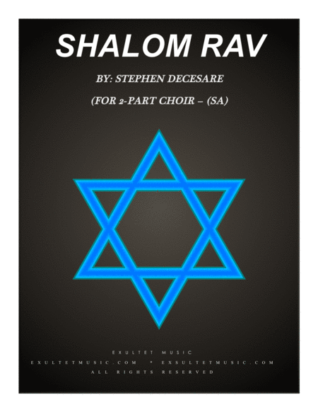 Shalom Rav (for 2-part choir - (SA) image number null