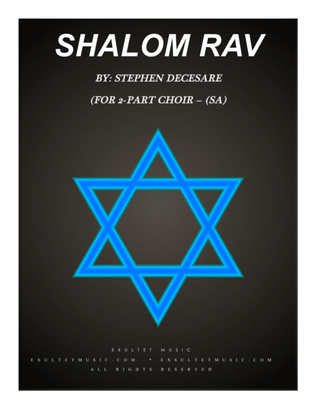 Shalom Rav (for 2-part choir - (SA)