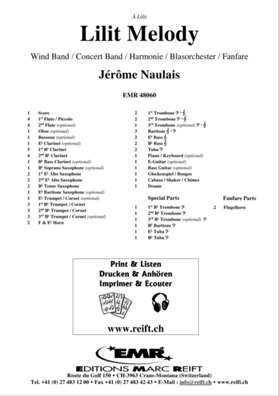 Lilit Melody Lilit Melody Concert Band scores gallery preview page 2
