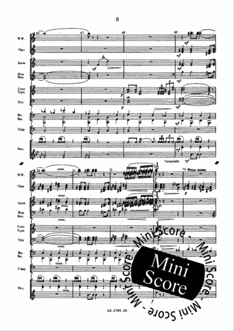 A New Dress for the Emperor Concert Band scores gallery preview page 17