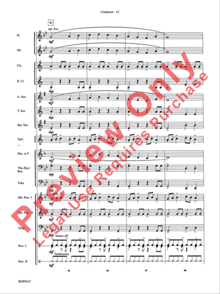 The Tempest Concert Band scores gallery preview page 15