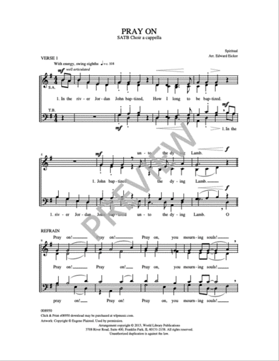 Pray On 4-Part scores gallery preview page 8