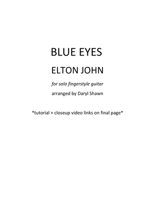 Book cover for Blue Eyes