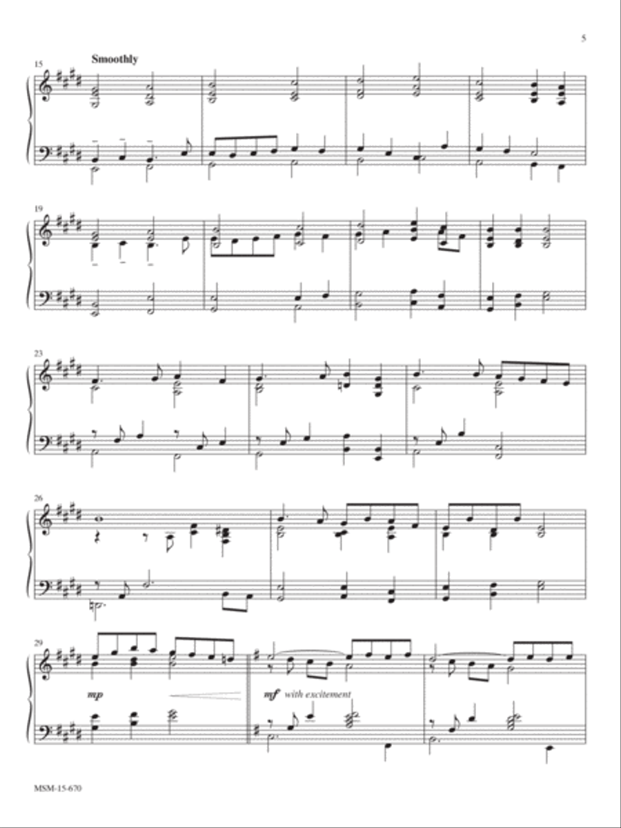 Guide Me, O Thou Great Jehovah Piano Solo scores gallery preview page 2
