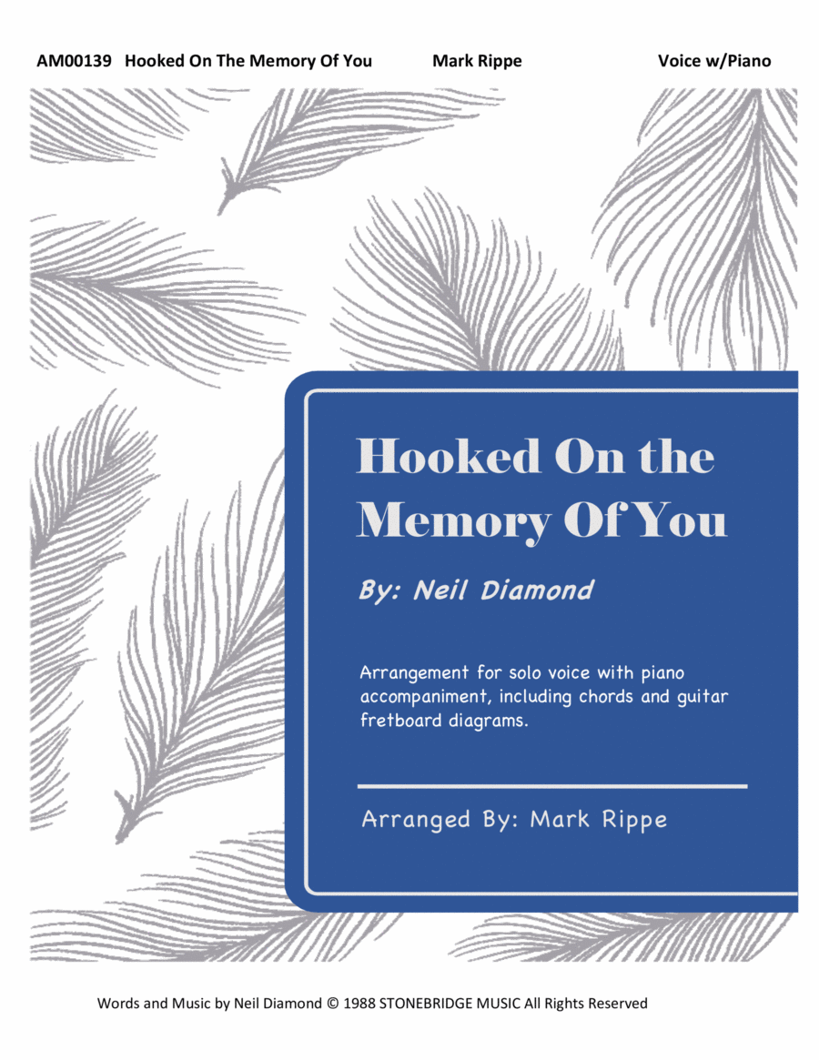 Hooked On The Memory Of You Piano, Vocal, Guitar scores gallery preview page 1
