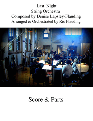 Book cover for Last Night (String Orchestra)