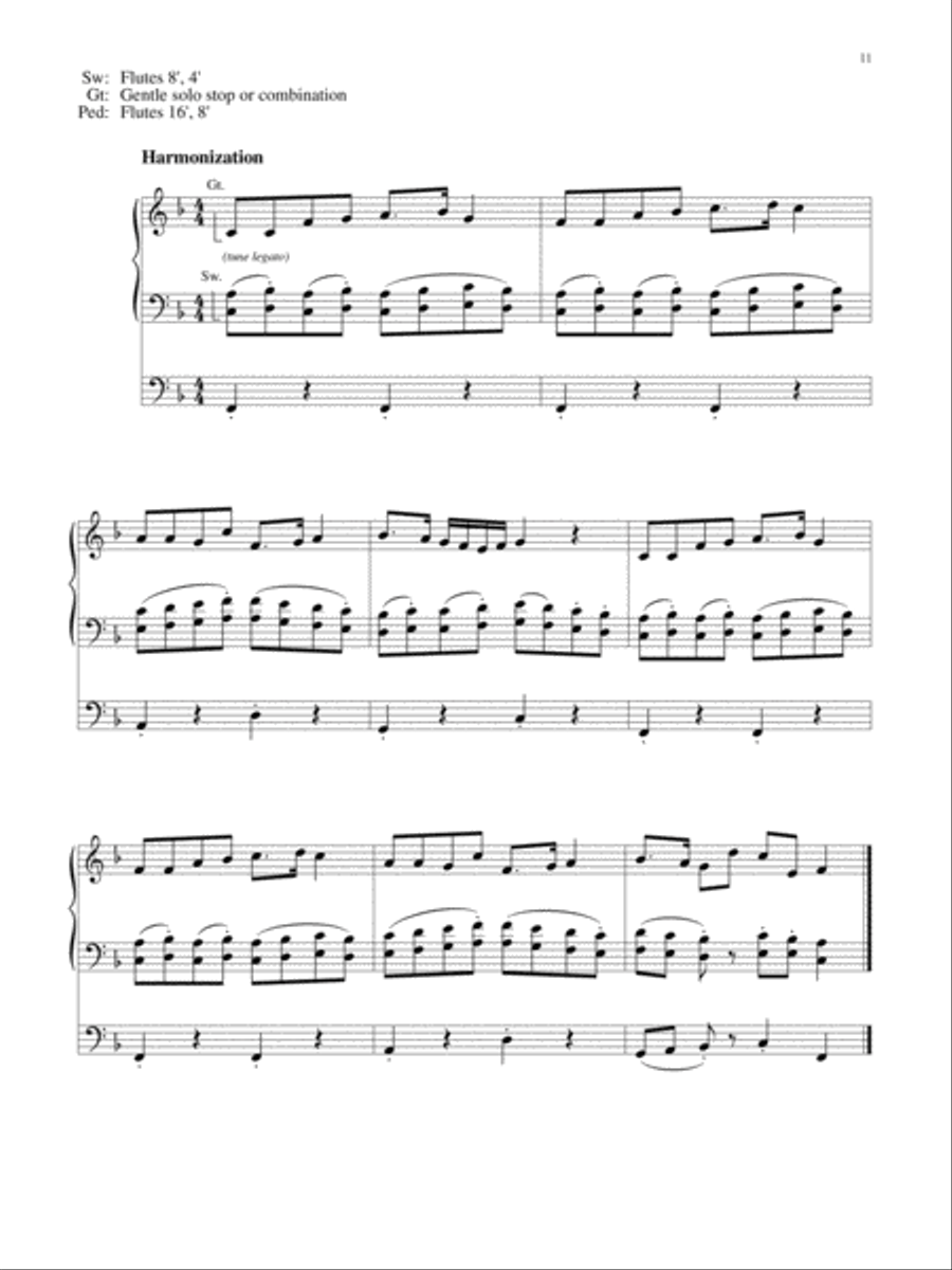 Wondrous Birth Seven Hymn Settings for Organ Organ Solo scores gallery preview page 12