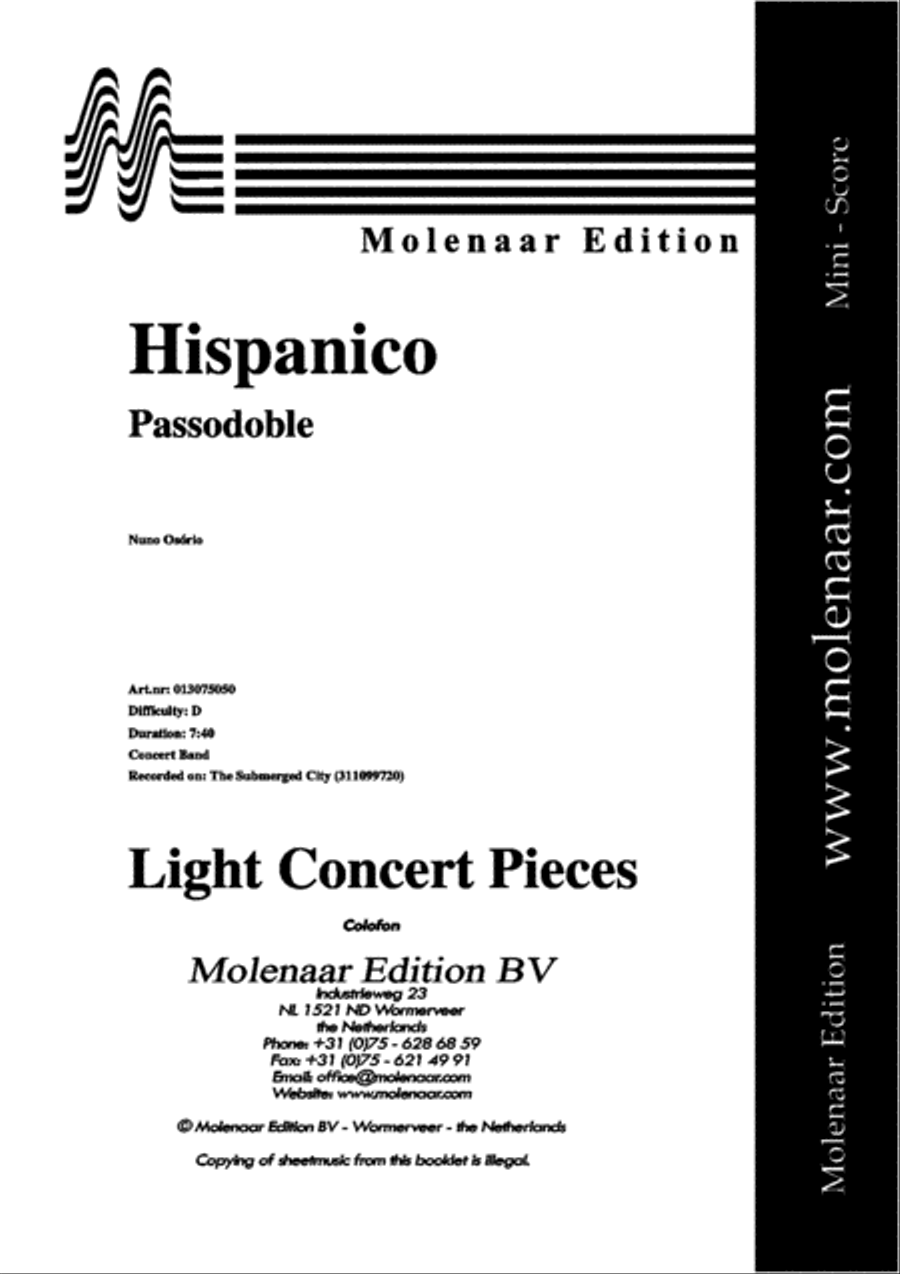 Hispanico Hispanico Concert Band scores gallery preview page 2