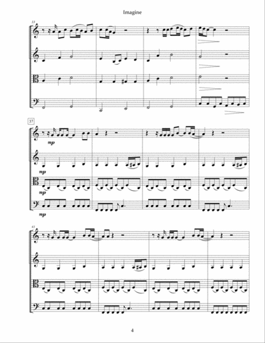 Imagine String Quartet scores gallery preview page 6