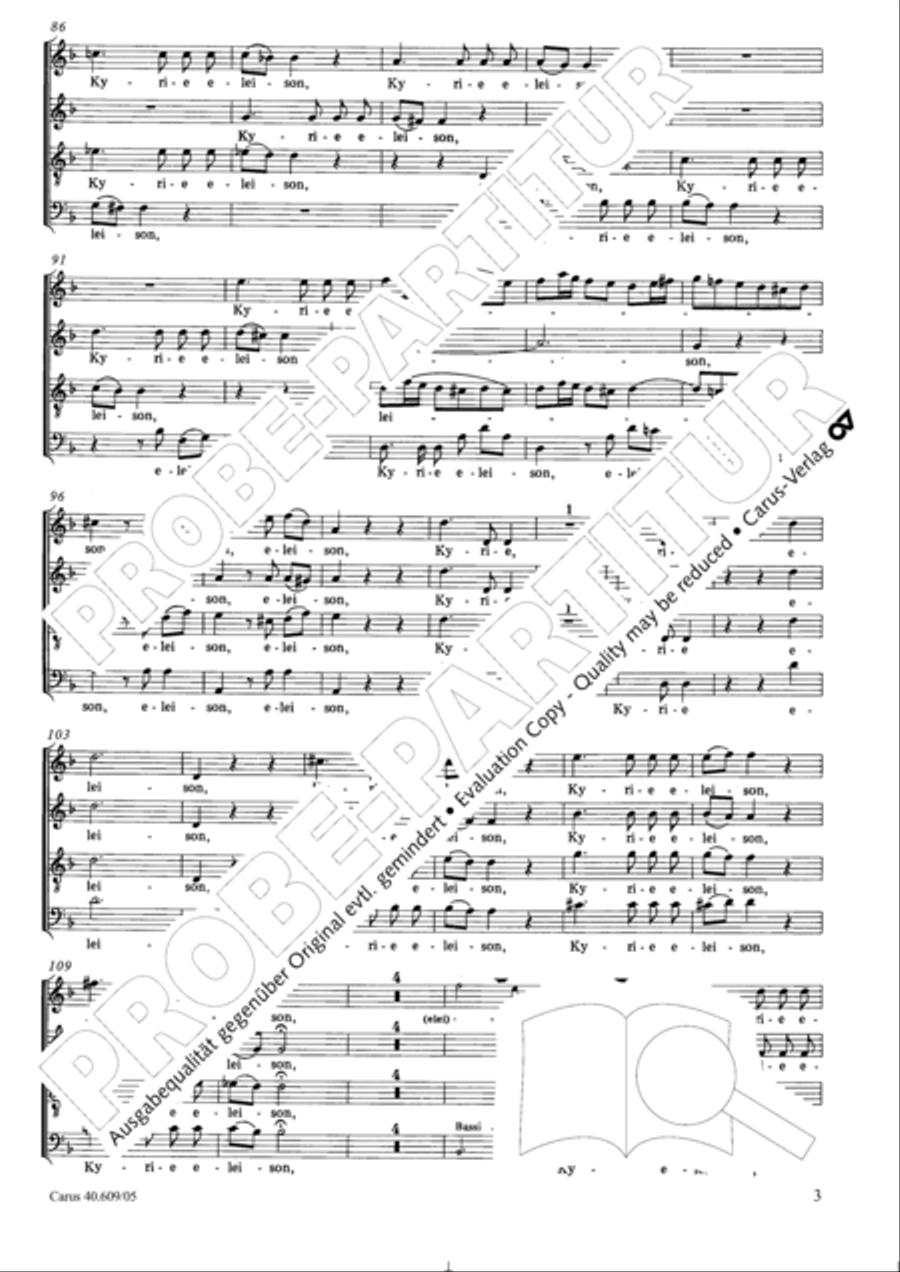 Missa in Angustiis 4-Part scores gallery preview page 4