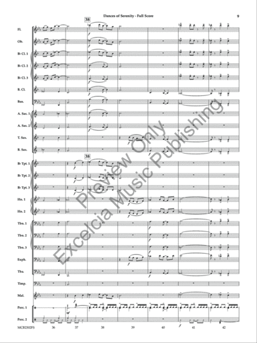 Dances of Serenity (Score) Concert Band scores gallery preview page 10