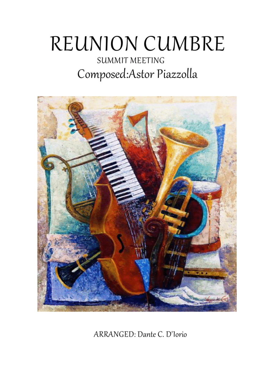 Reunión cumbre ( Astor Piazzolla) Jazz Ensemble scores gallery preview page 1