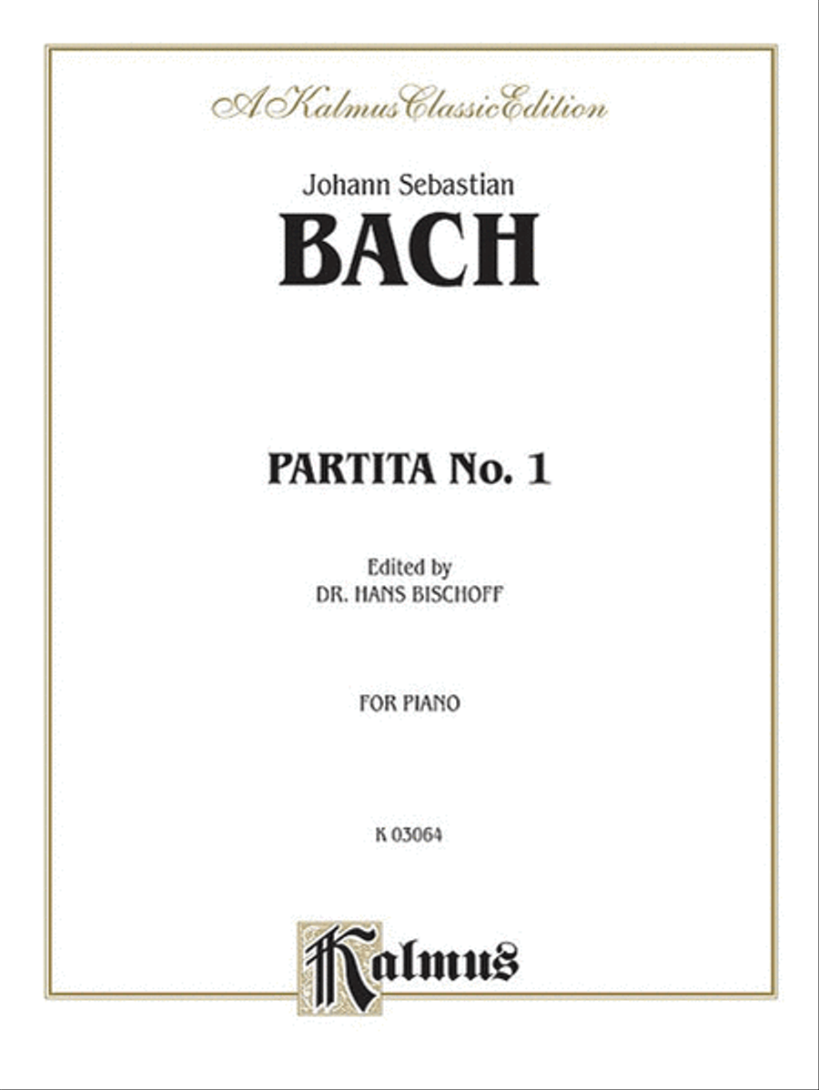 Partita No. 1 in B-flat Major Small Ensemble scores gallery preview page 1