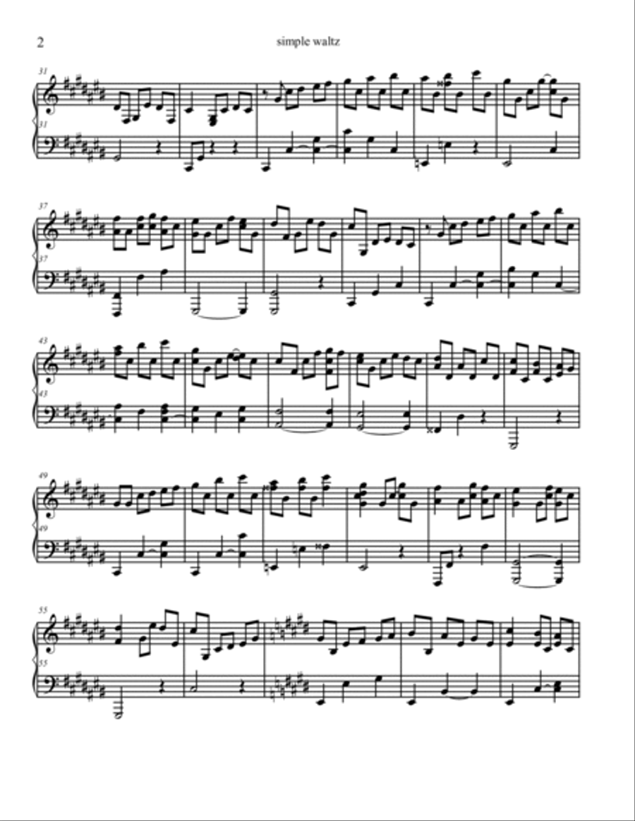 Simple store waltz piano