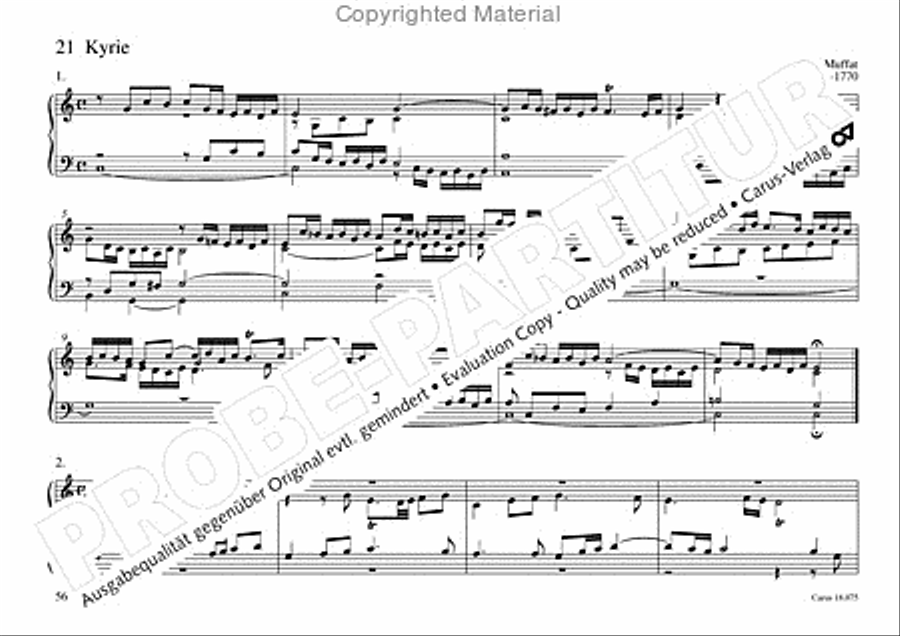 Freiburger Orgelbuch: Stammteil Organ Solo scores gallery preview page 57