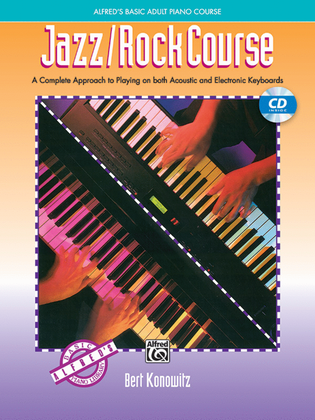 Book cover for Alfred's Basic Adult Piano Course - Jazz/Rock Course (Book/CD)