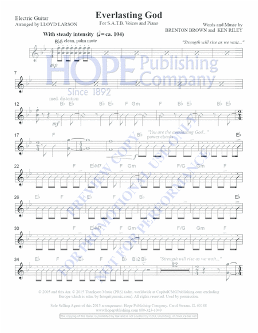 Everlasting God Choir scores gallery preview page 2