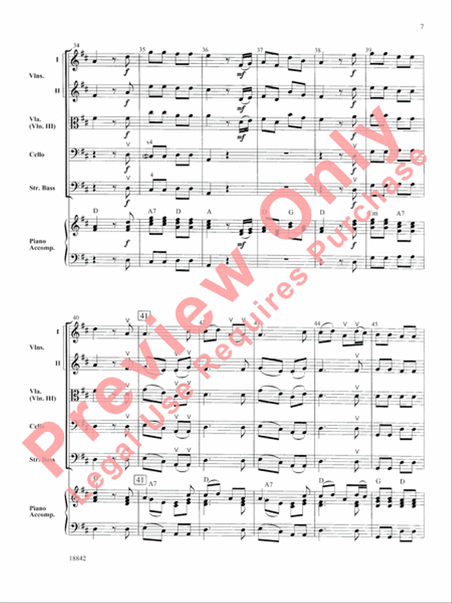 Mozart Minuet and Rondo String Orchestra scores gallery preview page 8