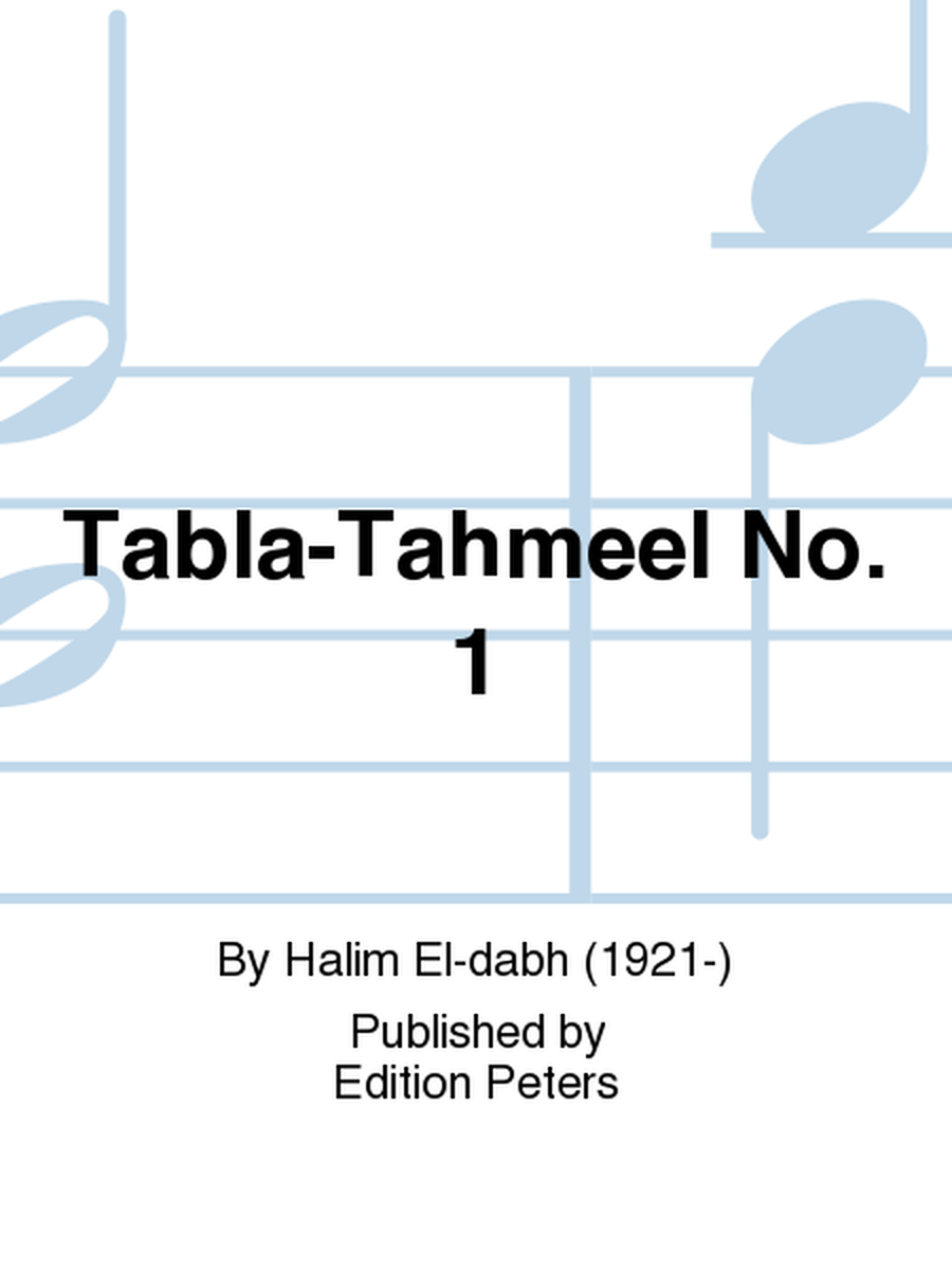 Tabla-Tahmeel No. 1