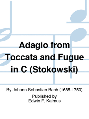 Book cover for Adagio from Toccata and Fugue in C (Stokowski)