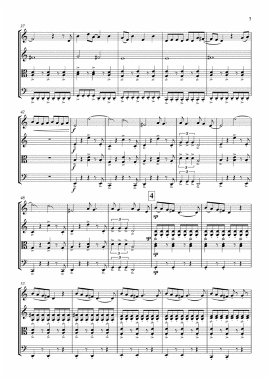 I Knew You Were Trouble I Knew You Were Trouble String Quartet scores gallery preview page 4