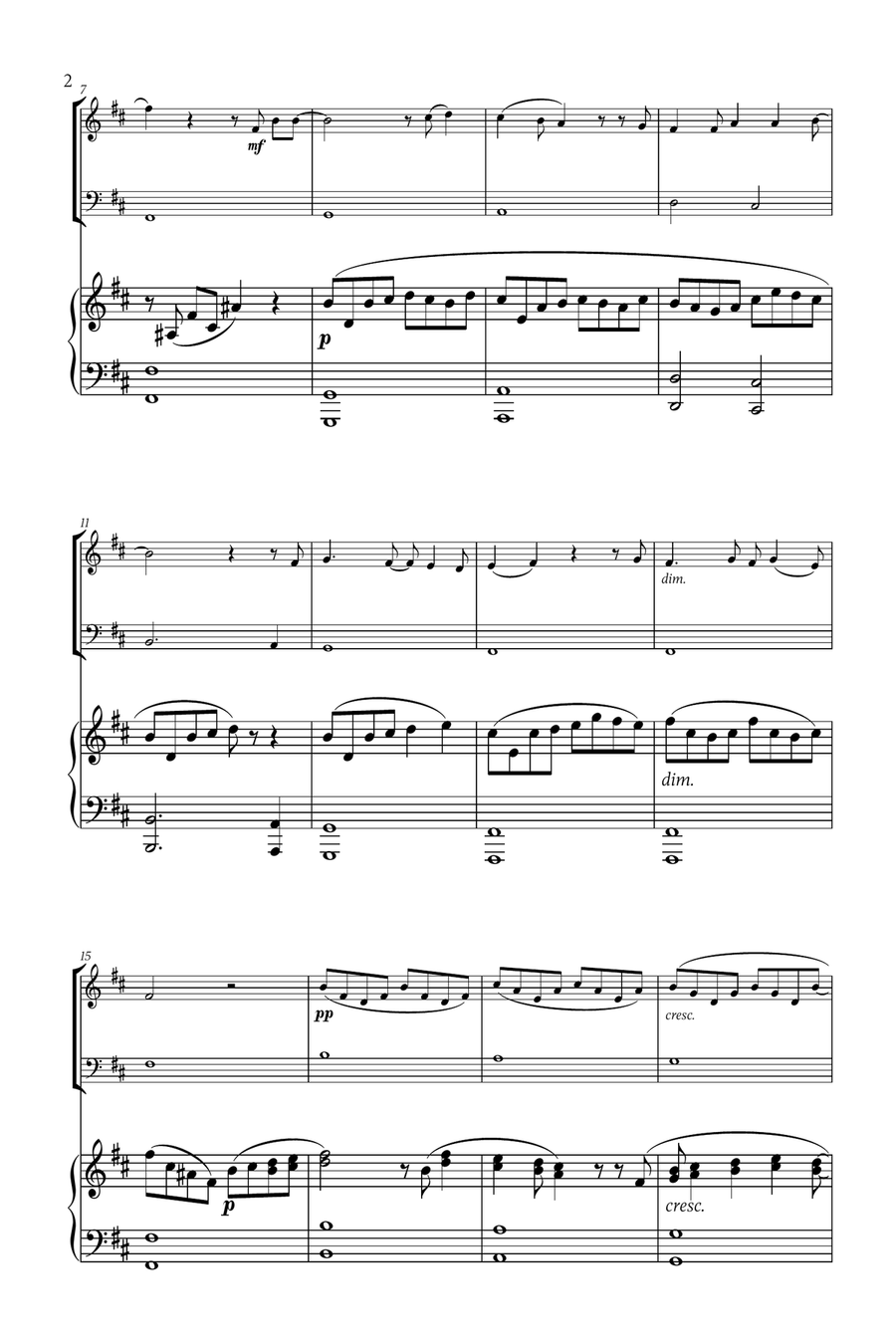 Mary, Did You Know? Woodwind Duet scores gallery preview page 2