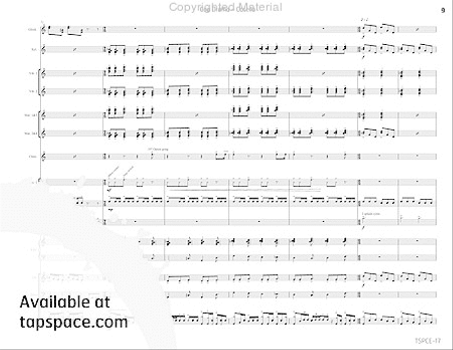 Cop Drama Percussion Ensemble scores gallery preview page 14