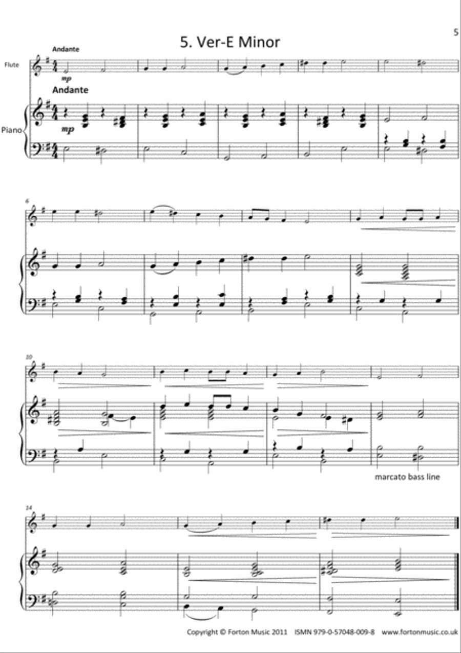 Collaborations 1 for Flute and Piano Flute Solo scores gallery preview page 5