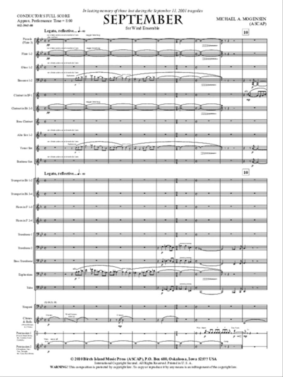 September Concert Band scores gallery preview page 2