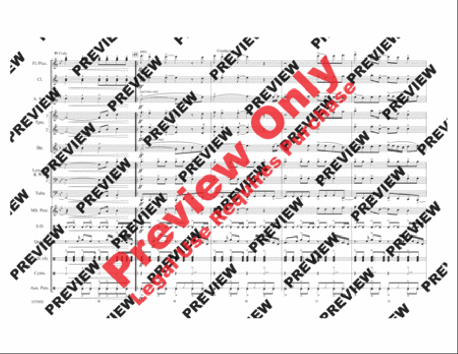 Don't Stop Believin' Marching Band scores gallery preview page 9