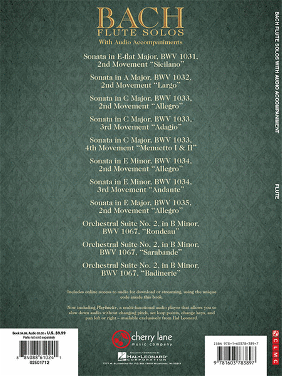 Bach Flute Solos Flute Solo scores gallery preview page 5