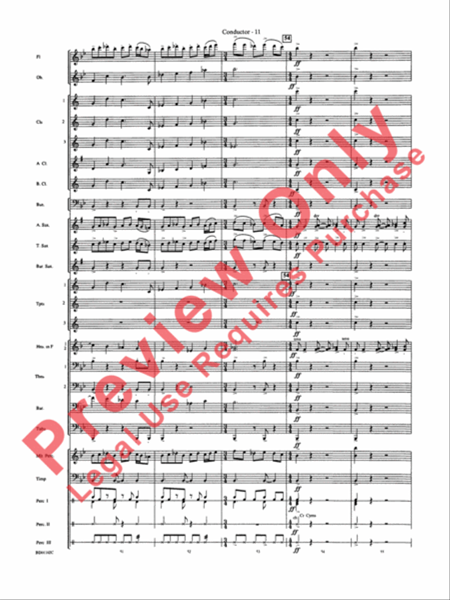 Into the Storm Concert Band scores gallery preview page 14