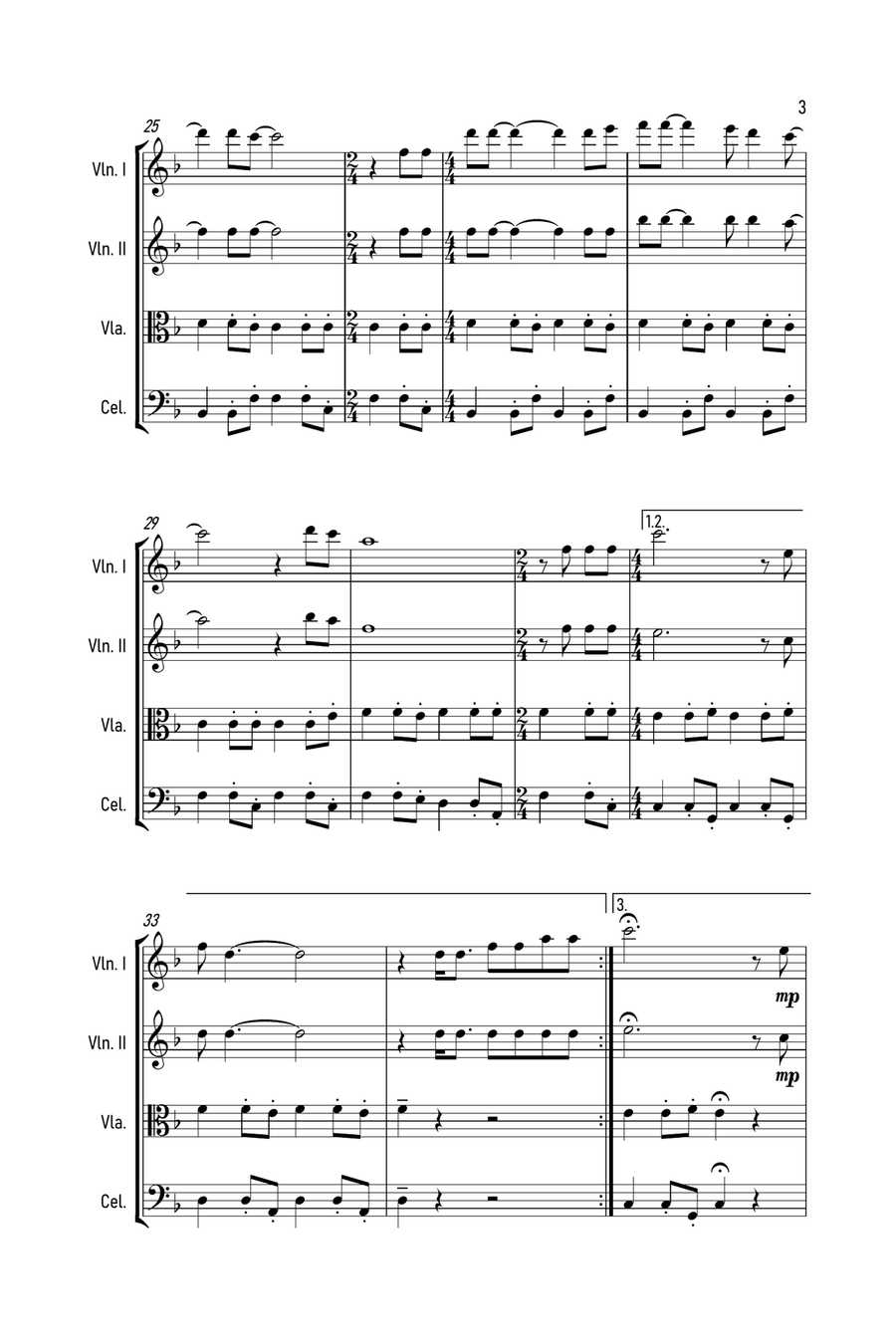 The Sound Of Silence The Sound Of Silence String Quartet scores gallery preview page 4
