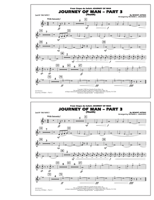 Journey of Man - Part 3 (Youth) - 2nd Bb Trumpet