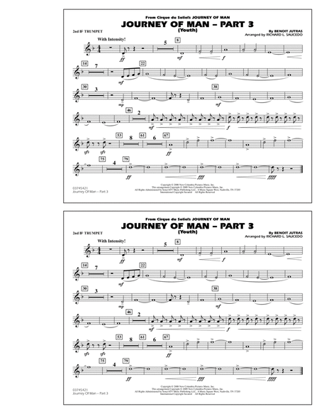 Journey of Man - Part 3 (Youth) - 2nd Bb Trumpet