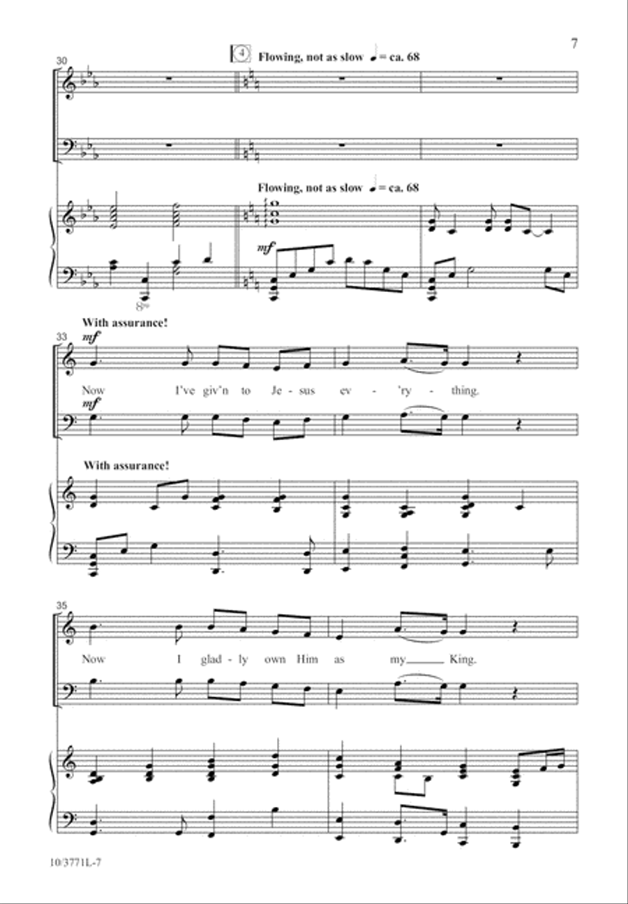 At Calvary At Calvary 4-Part scores gallery preview page 7