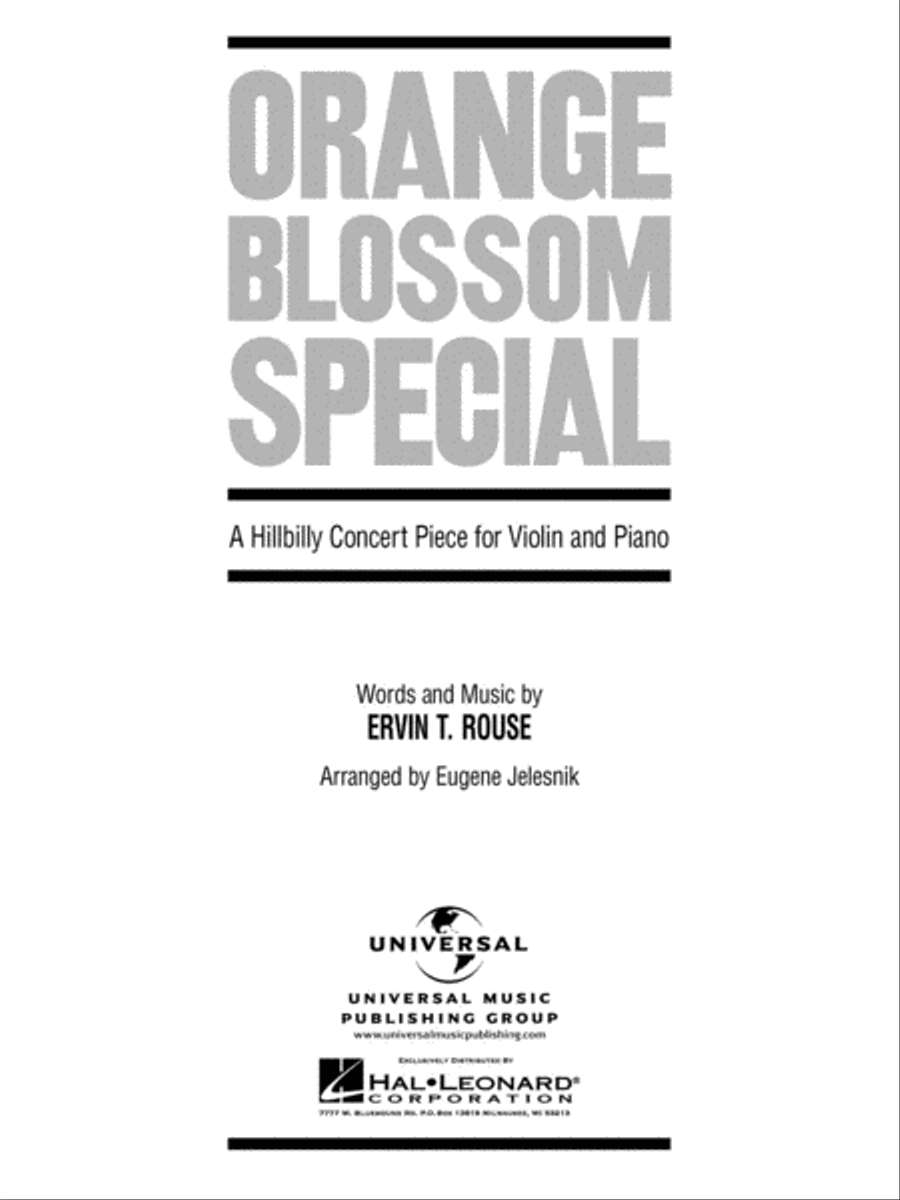 Orange Blossom Special Violin Solo scores gallery preview page 1