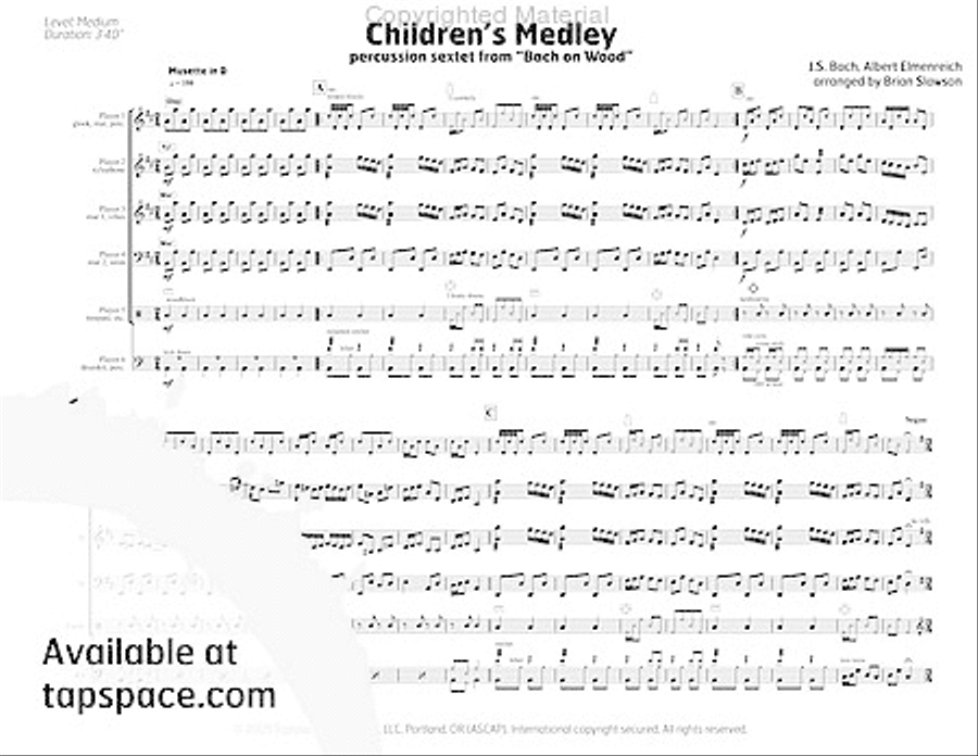 Children's Medley Percussion Ensemble scores gallery preview page 6