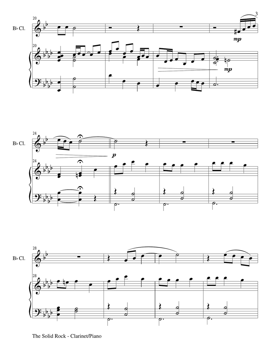 Gary Lanier: Hymns of Faith and Trust (Duets for Bb Clarinet & Piano) Gary Lanier: Hymns of Faith and Trust (Duets for Bb Clarinet & Piano) Woodwind Duet scores gallery preview page 4