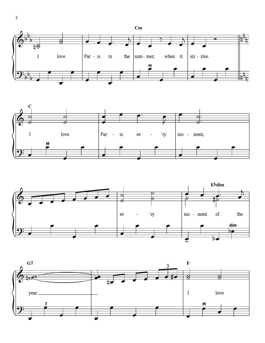 I Love Paris Accordion scores gallery preview page 2